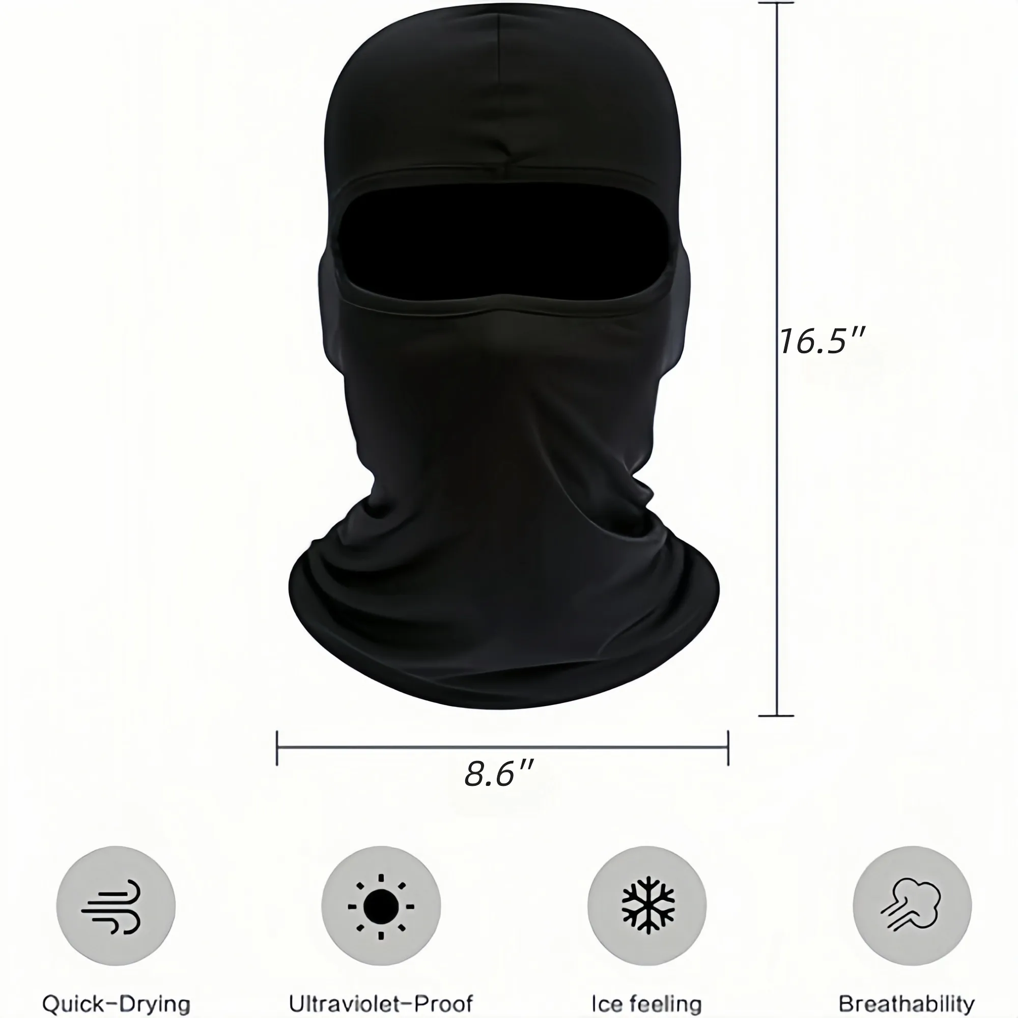 Full Face Cover Hood Mask-Breathable Protective Shield 6