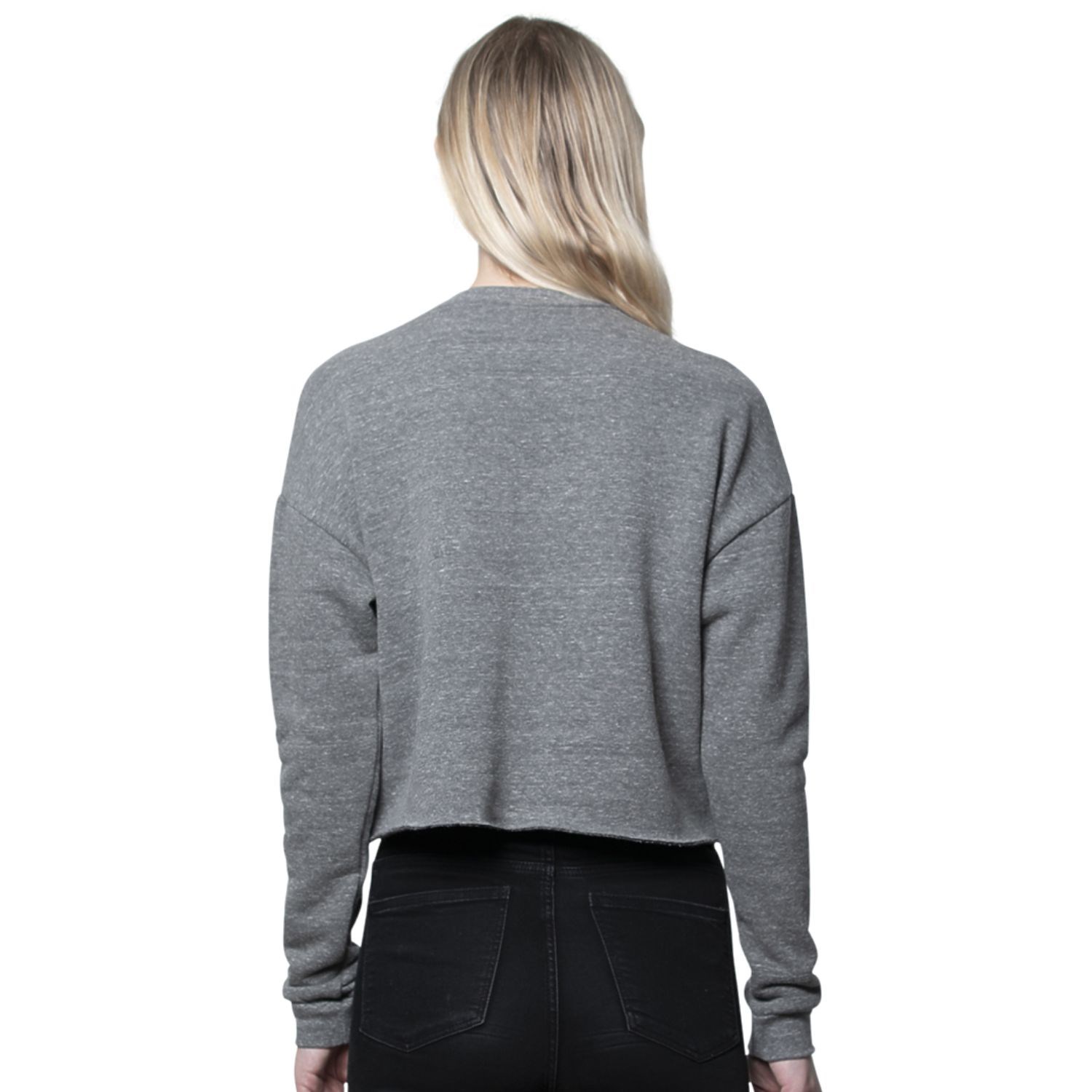 USA Made Women’s Eco Triblend Fleece Crop 2