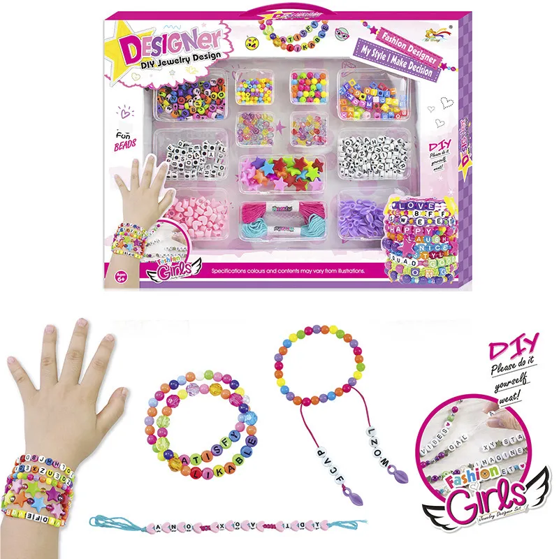 Girls Kids DIY Beading Toys 3