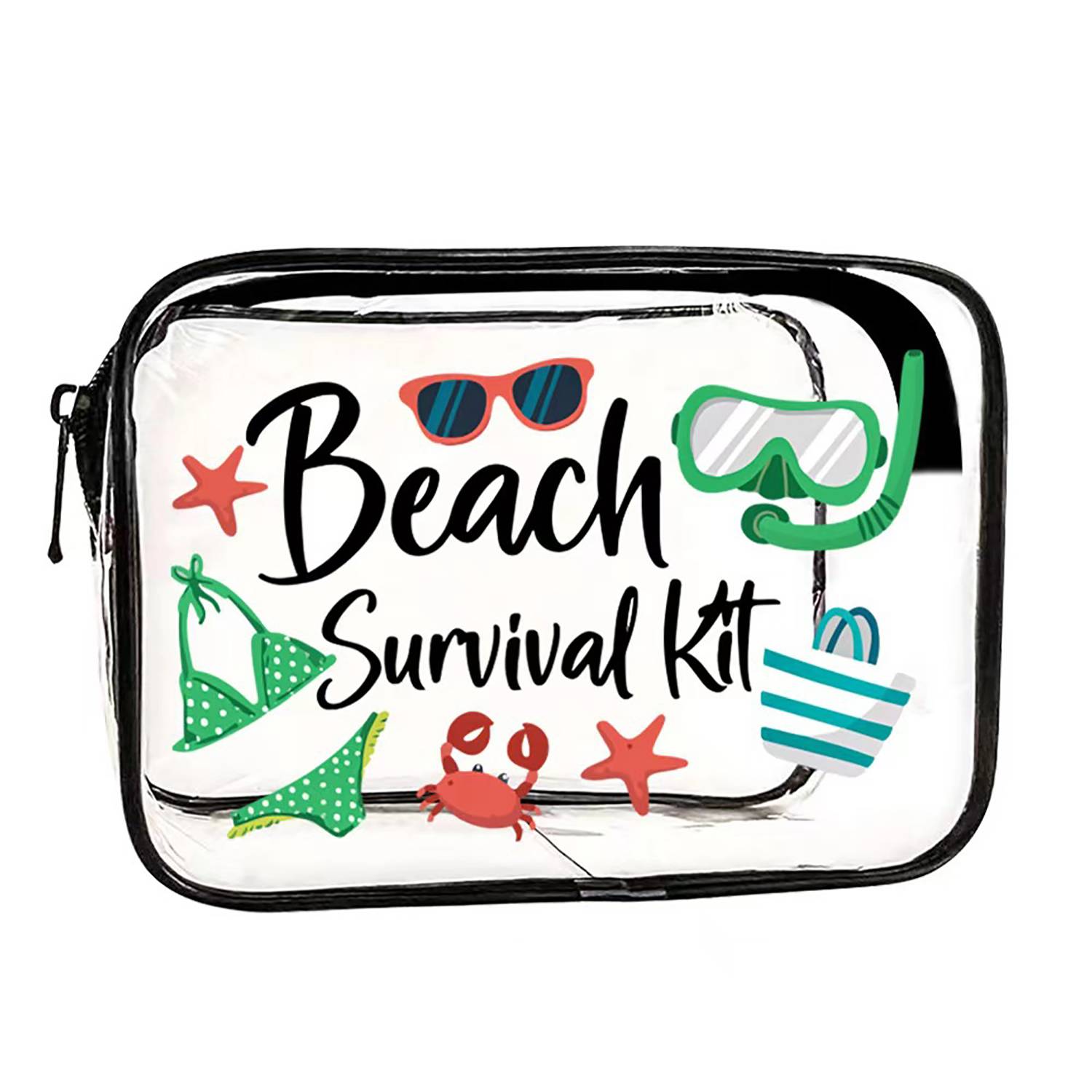 Transparent PVC Waterproof Beach Makeup Organizer Bag 9