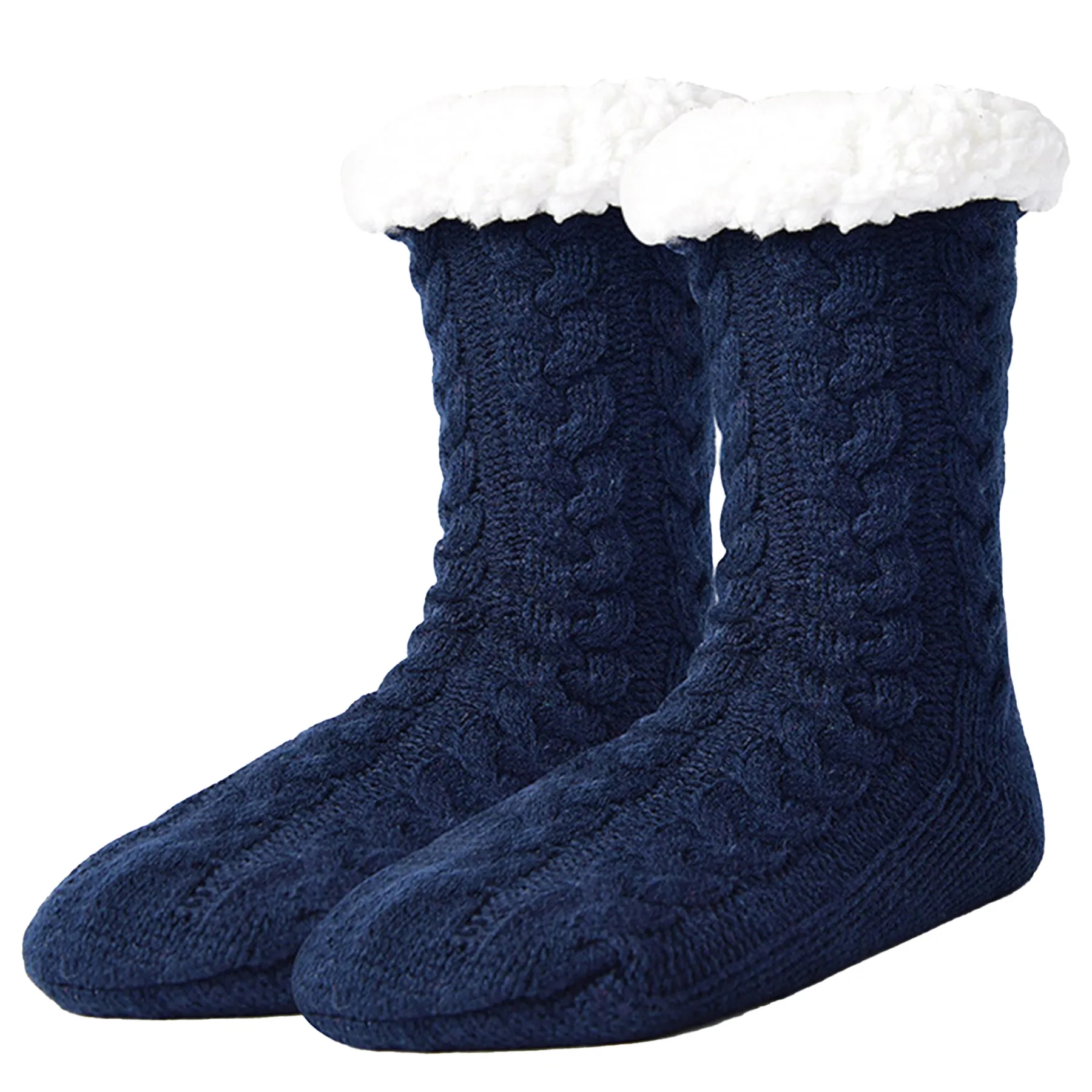 Christmas Fuzzy Fleece-lined Non Slip Slipper Socks 6