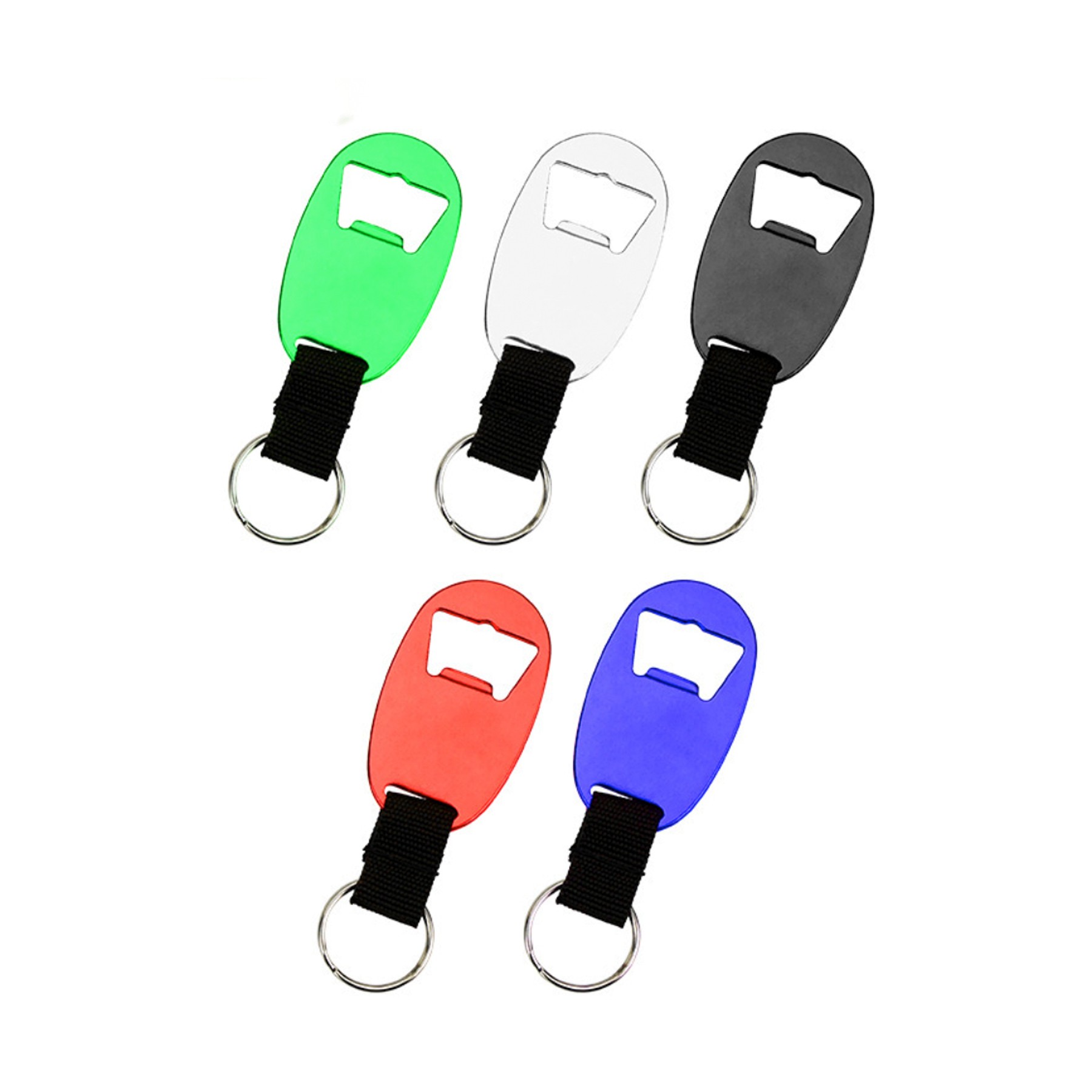 Oval Bottle Opener With Key Ring 2