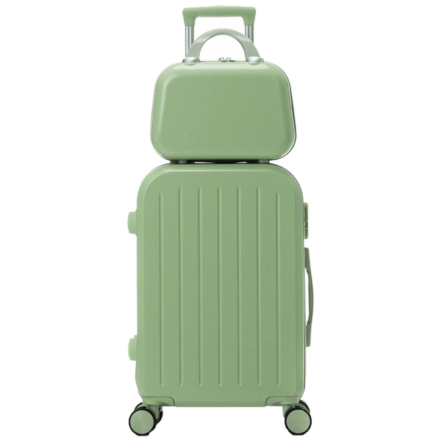 Hardshell Travel Trolley Case w/ Cup Holder & USB Port 7