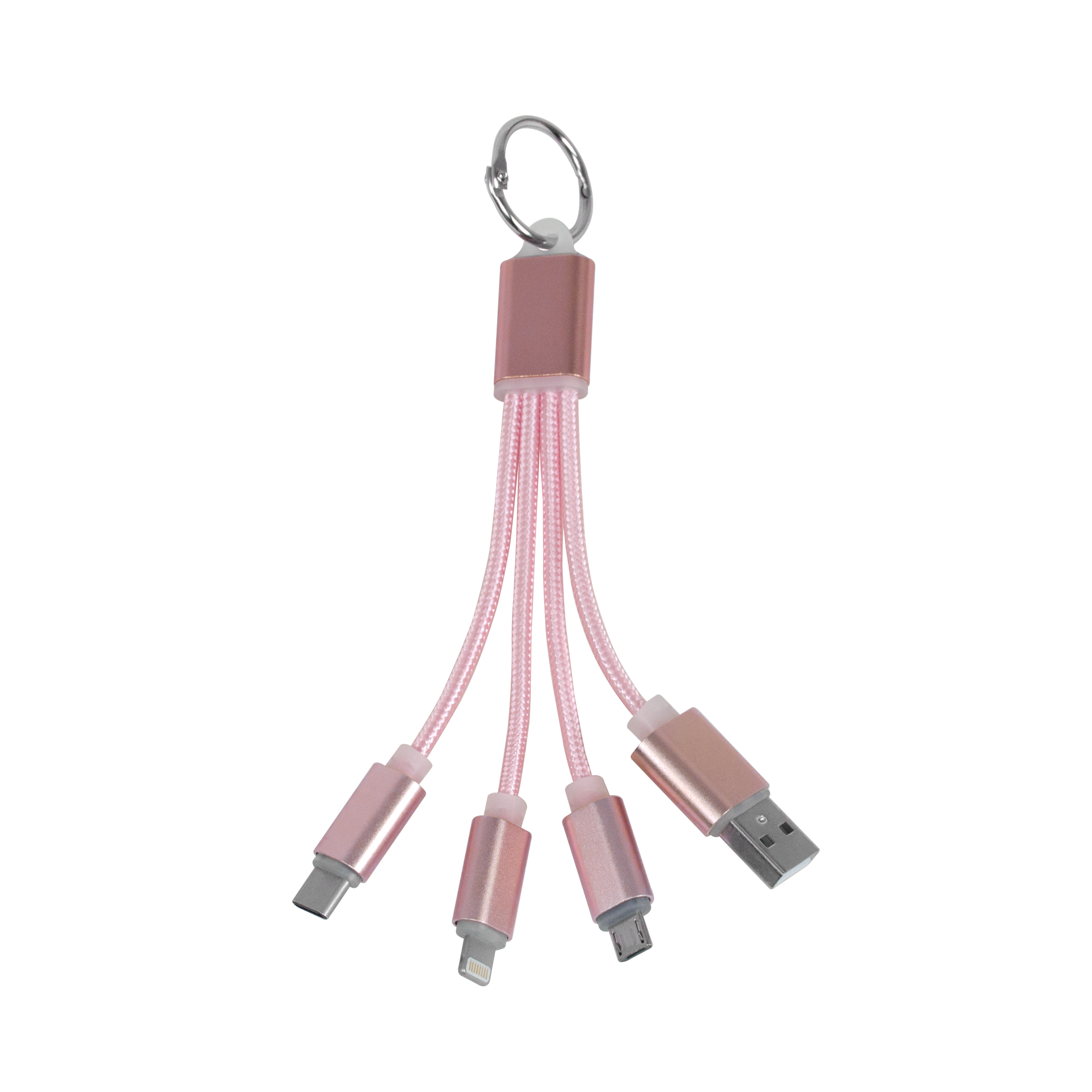 4-in-1 USB Keychain Charging Cable 1