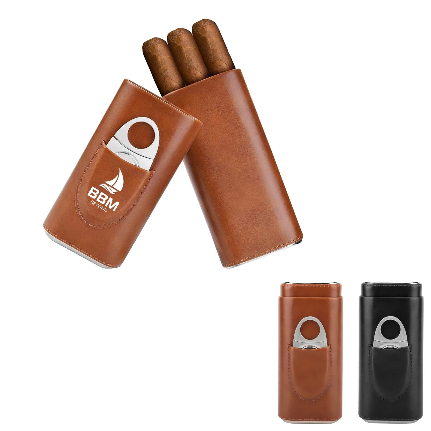 3- Finger Leather Cigar Case 5