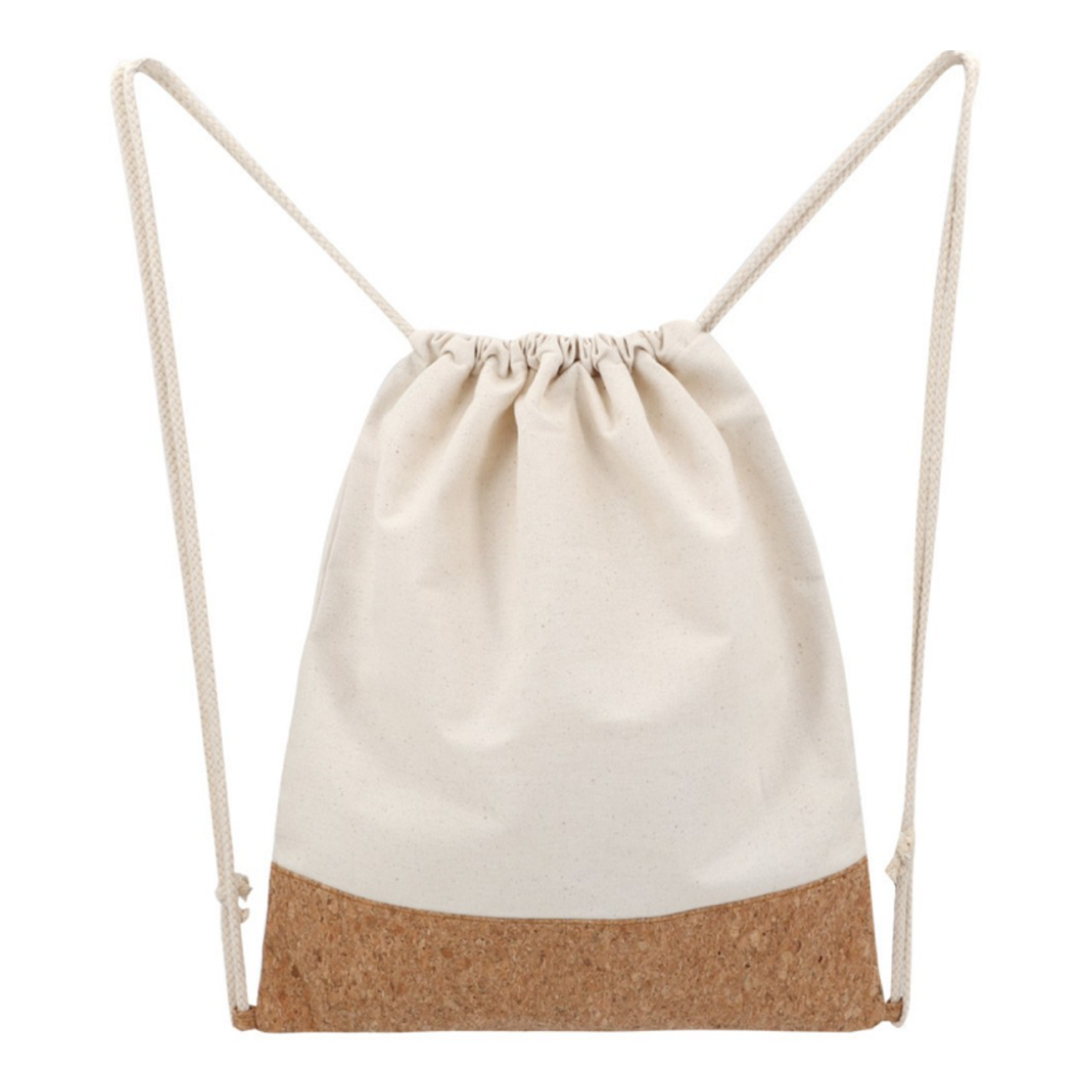 Eco-Friendly Large Capacity Straps Cork Drawstring Backpack 6