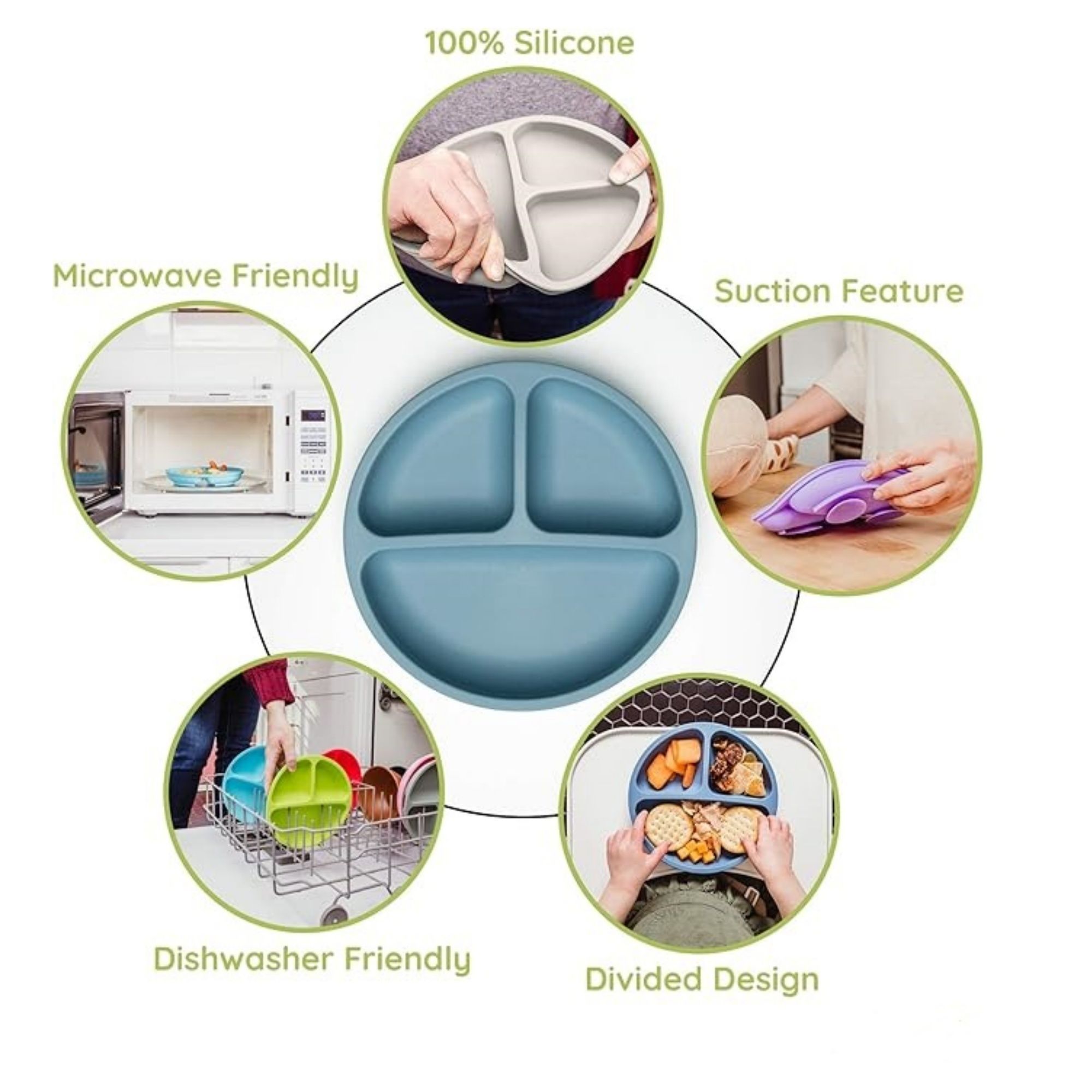 Silicone Baby Plates With Suction 4