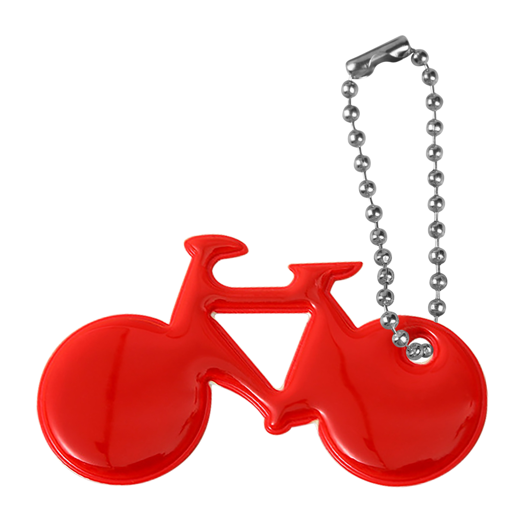 Bicycle Shaped Safety Reflective Keychain Zipper Pull 4