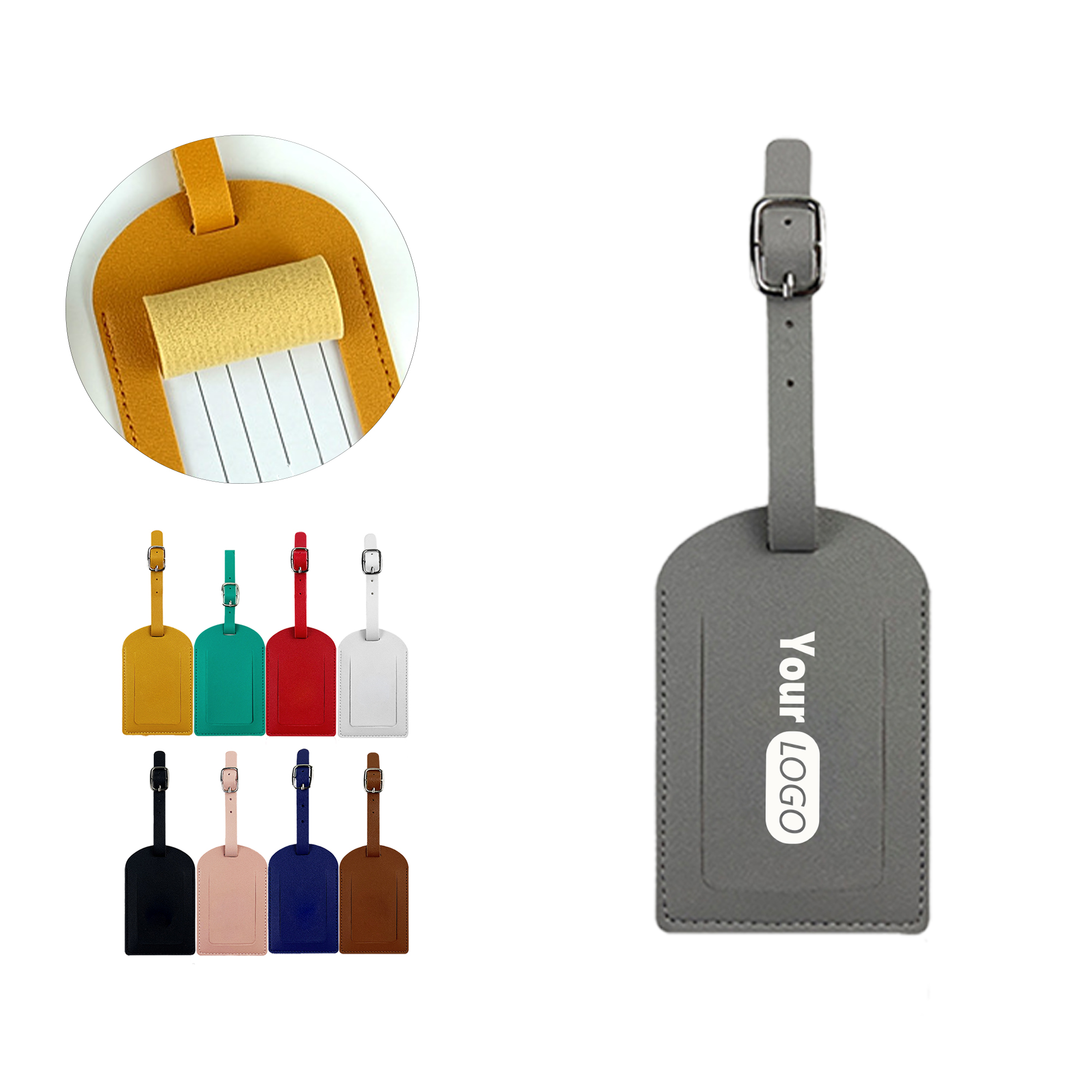 PU Leather ID Tag for Luggage 5