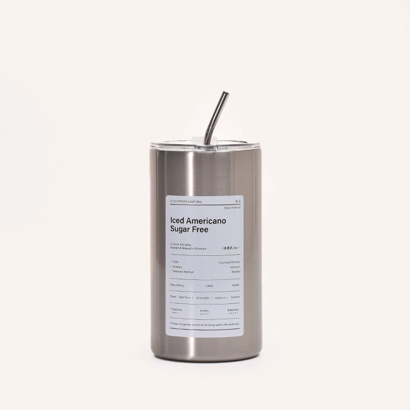 Custom 20 oz Stainless Steel Coffee Mug with Lid and Straw 8