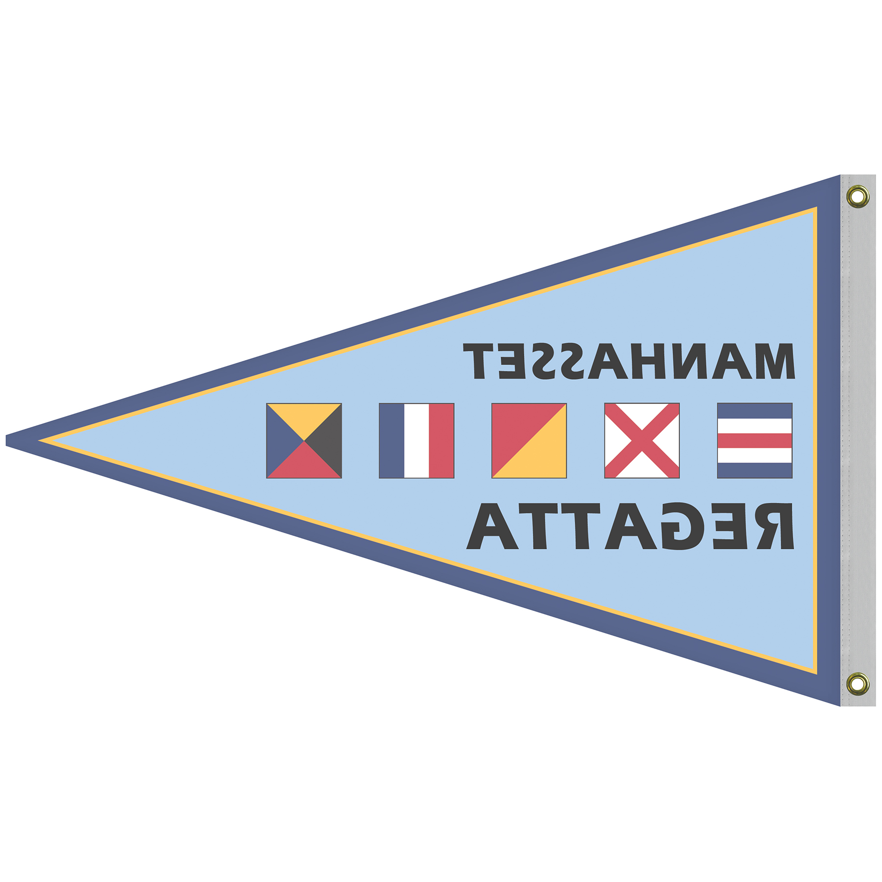 2.5' x 4' Single Reverse Knit Polyester Pennant 5