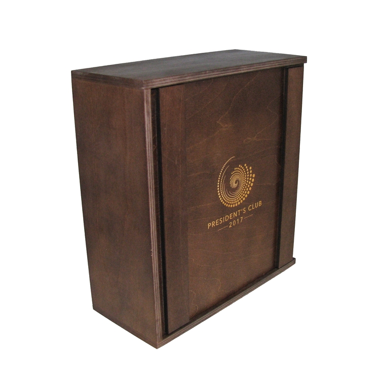 Crate Style Sliding Lid Box, 11 x 12 x 4.88" 16