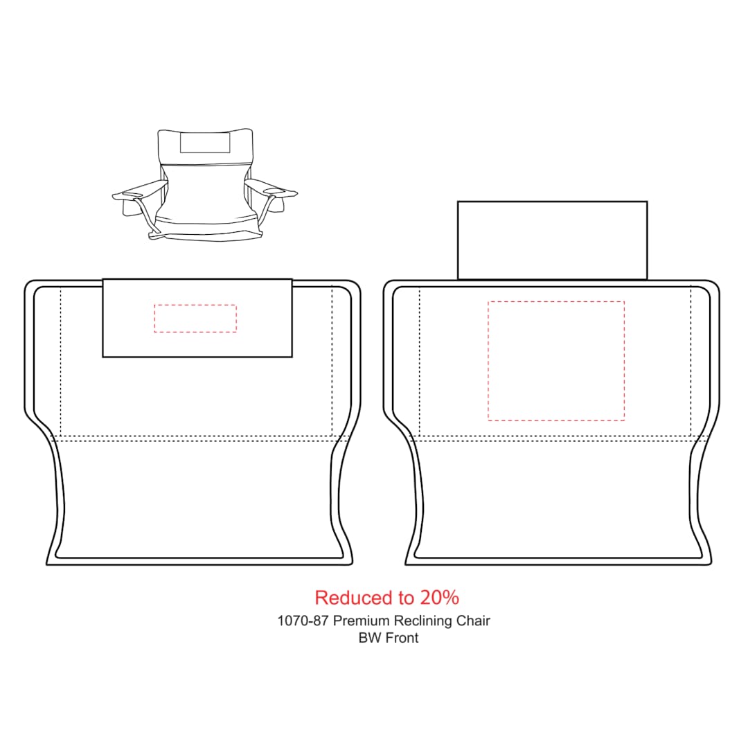 Premium Padded Reclining Chair (400lb Capacity) 5