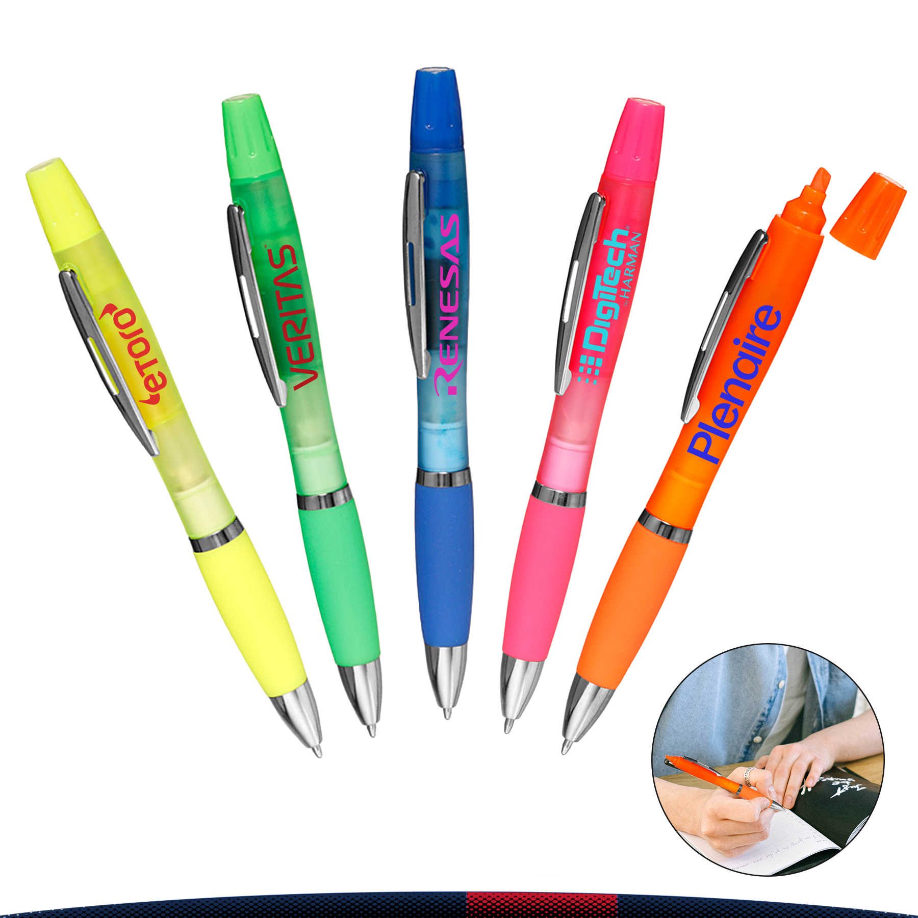 Cilzv 2in1 Plastic Pens 6