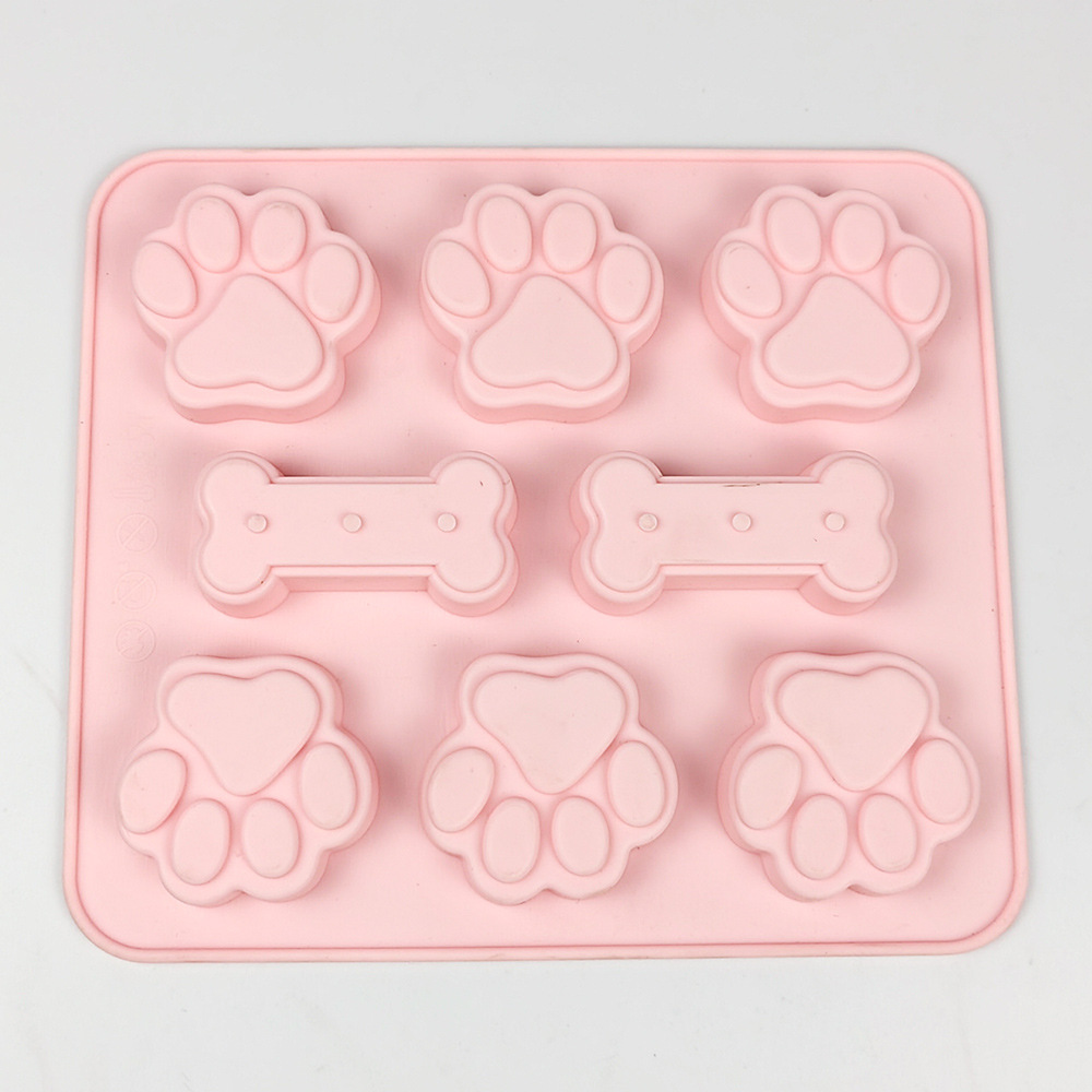Silicone Molds with Puppy Dog Paw and Bone 7