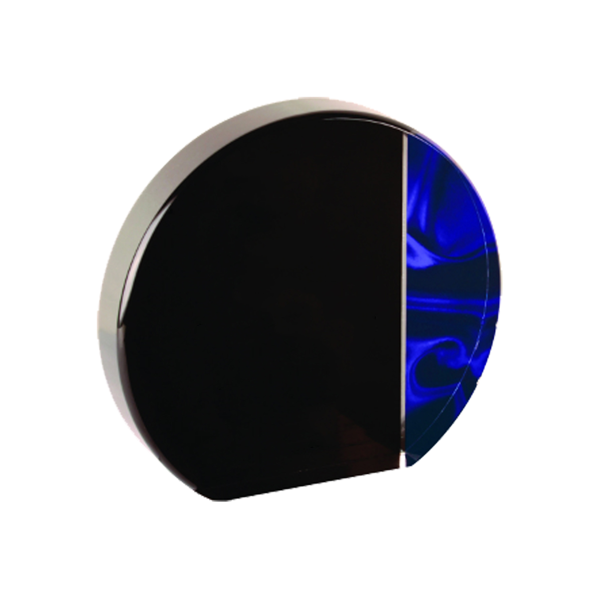 6" Round Blue Velvet Acrylic 3