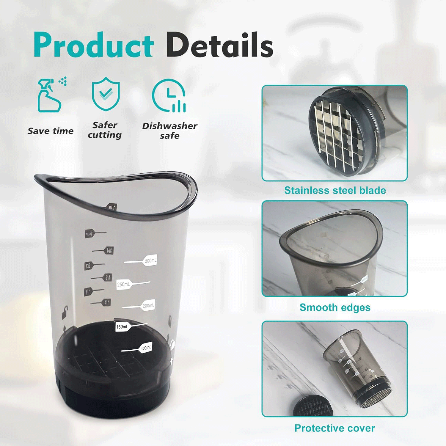 Strawberry Egg Compact Vegetable Chopper Food Cup slicer 11