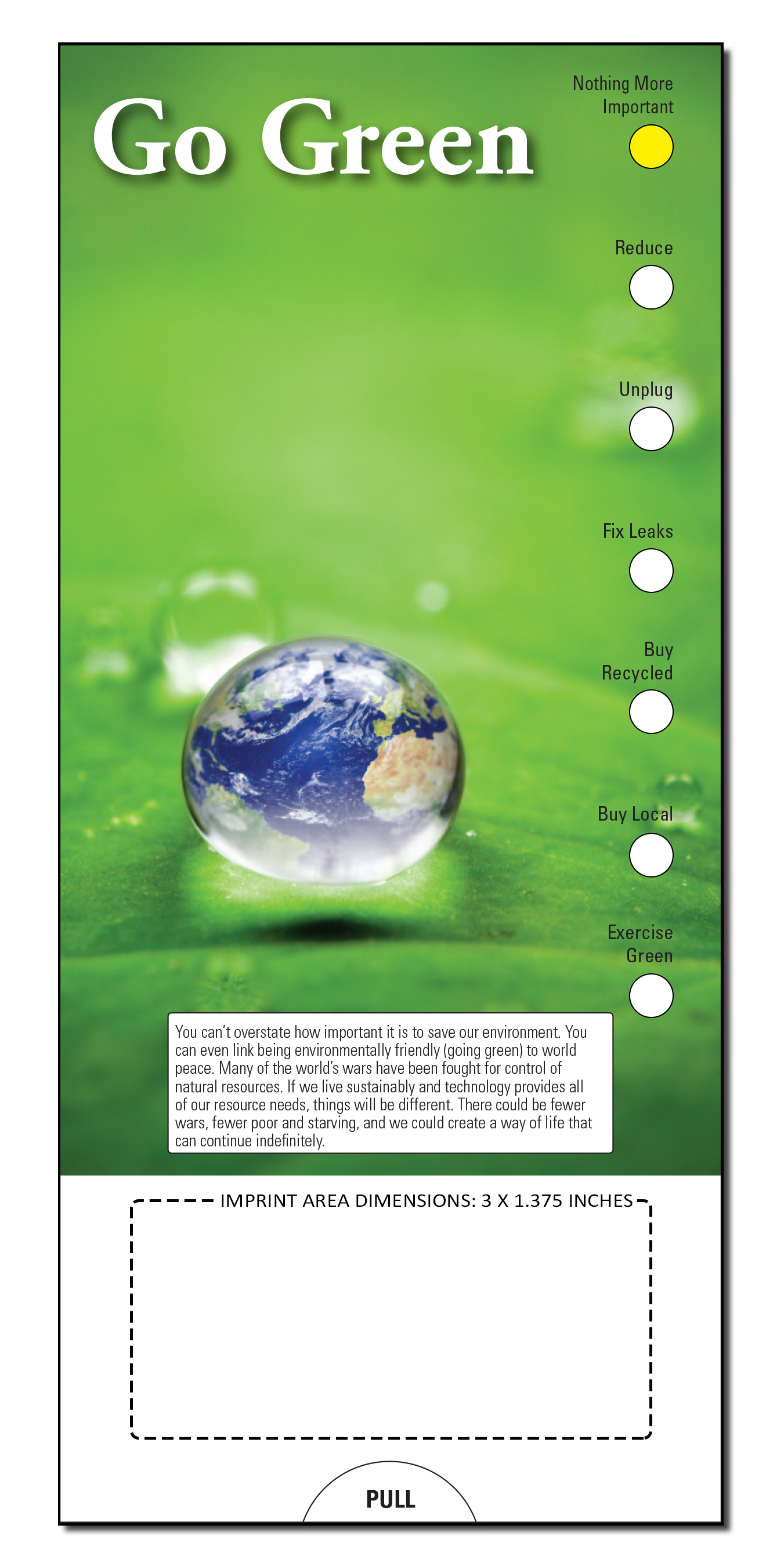 SLIDE CHART - Go Green Slide Chart 3