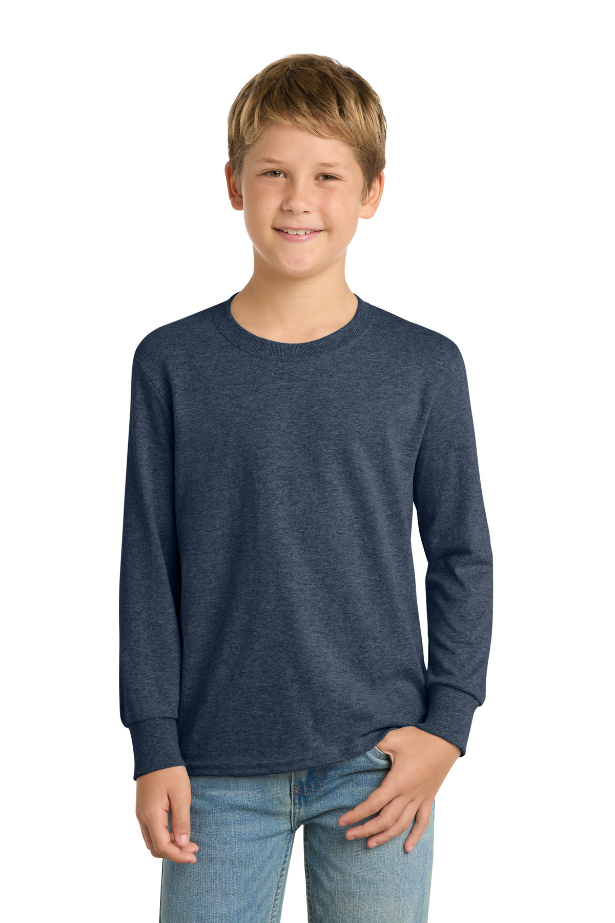 Port & Co Youth Long Sleeve Core Cotton Tee. PC54YLS 7