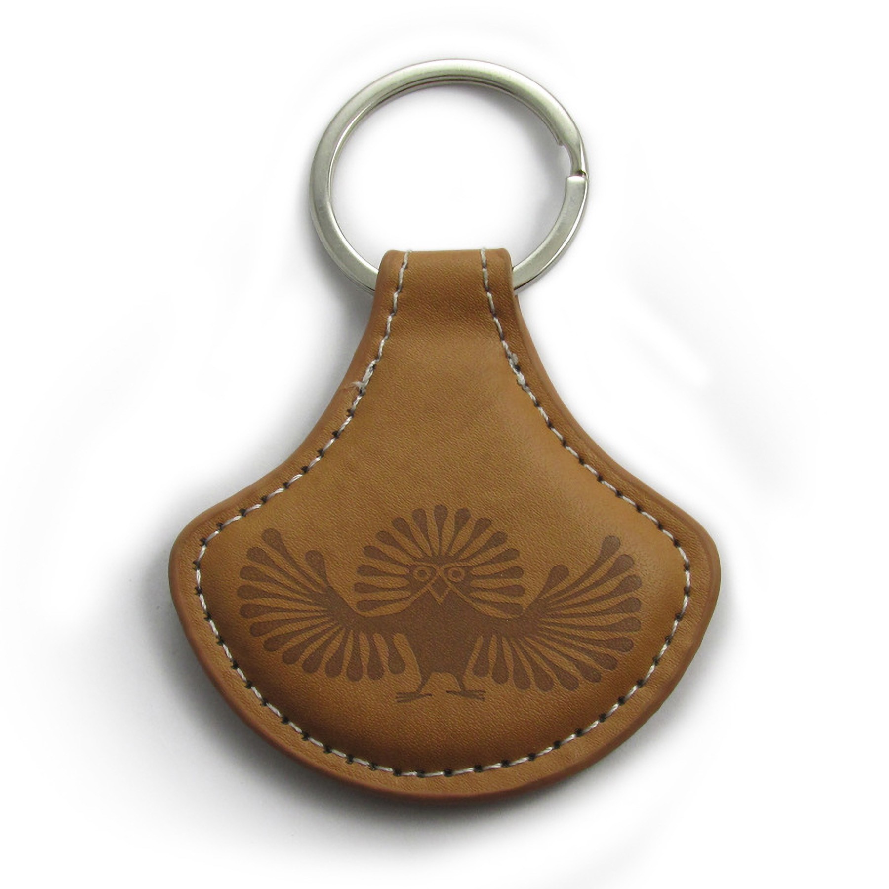 Genuine Leather Keychain, Multiple Shapes 3