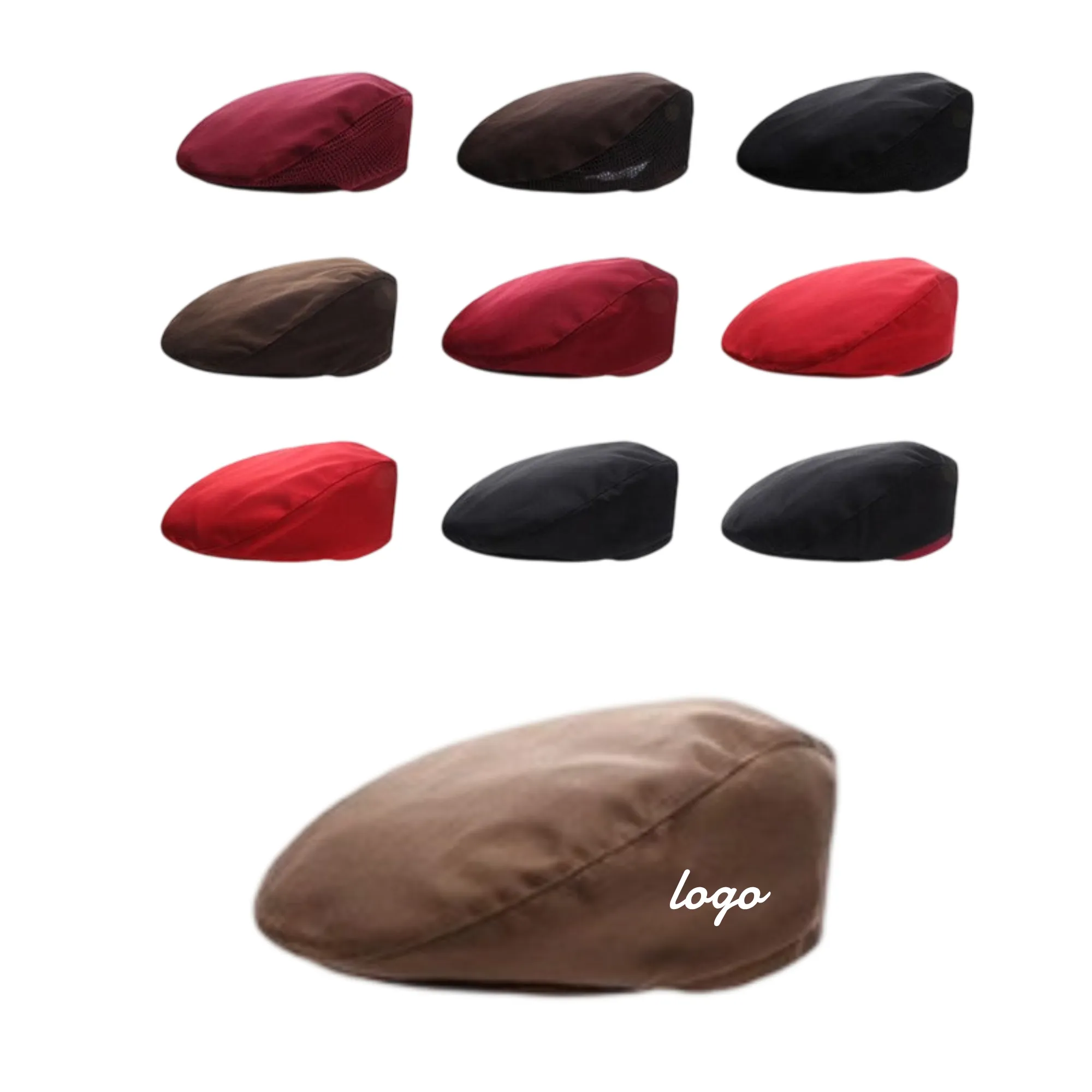 Colorful Custom Logo Beret Caps