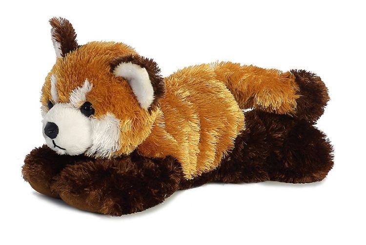 8" Laying Red Panda Bear 2