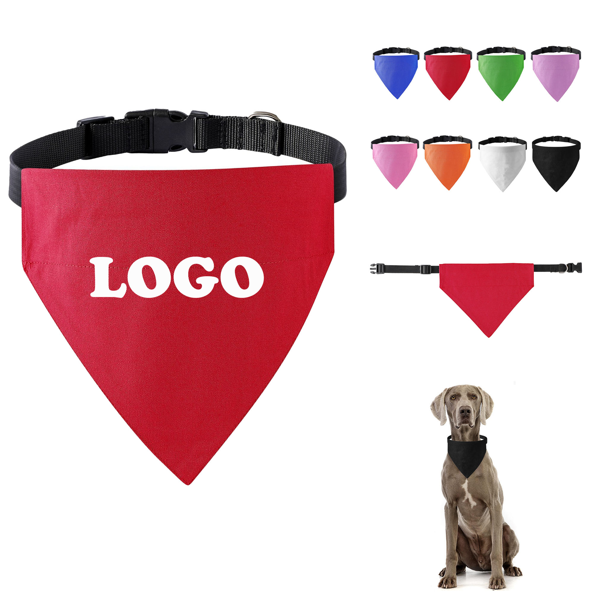 100% Cotton Adjustable Pet Bandana 2