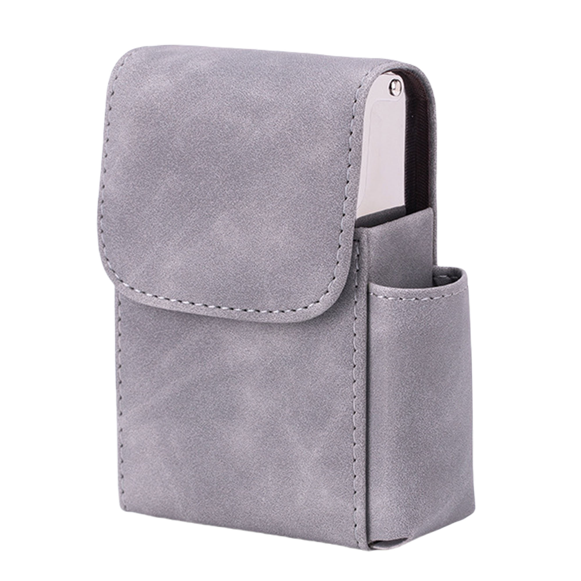 Leather Cigarette Case Flip Top Magnetic Closure 7