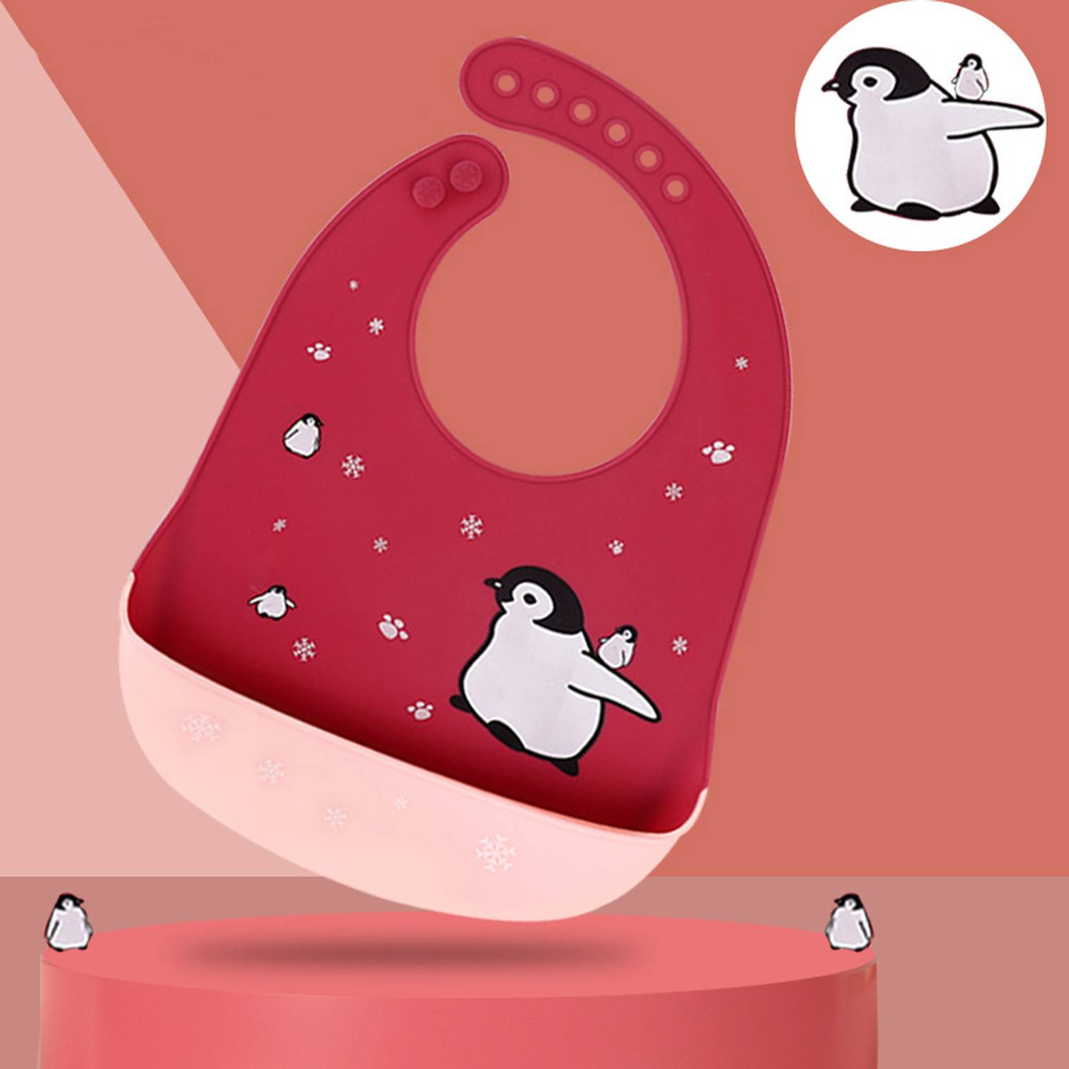 Adjustable Baby Silicone Bib 10