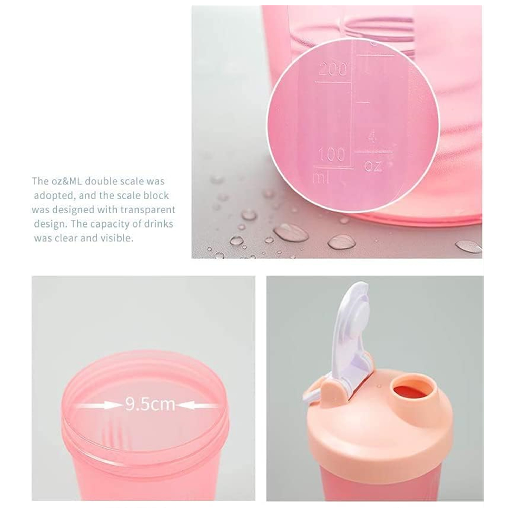 Shaker Bottle With Loop Top 16 oz 4