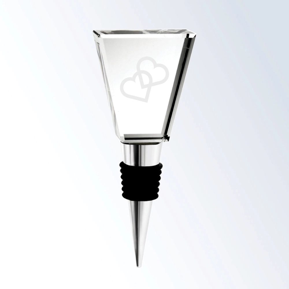 Optic Crystal Trapezoid Shaped Wine Stopper 3