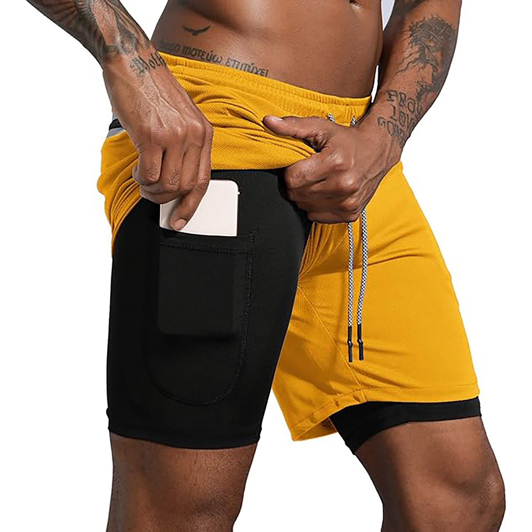 Men's 2 in 1 Workout Running Shorts 7