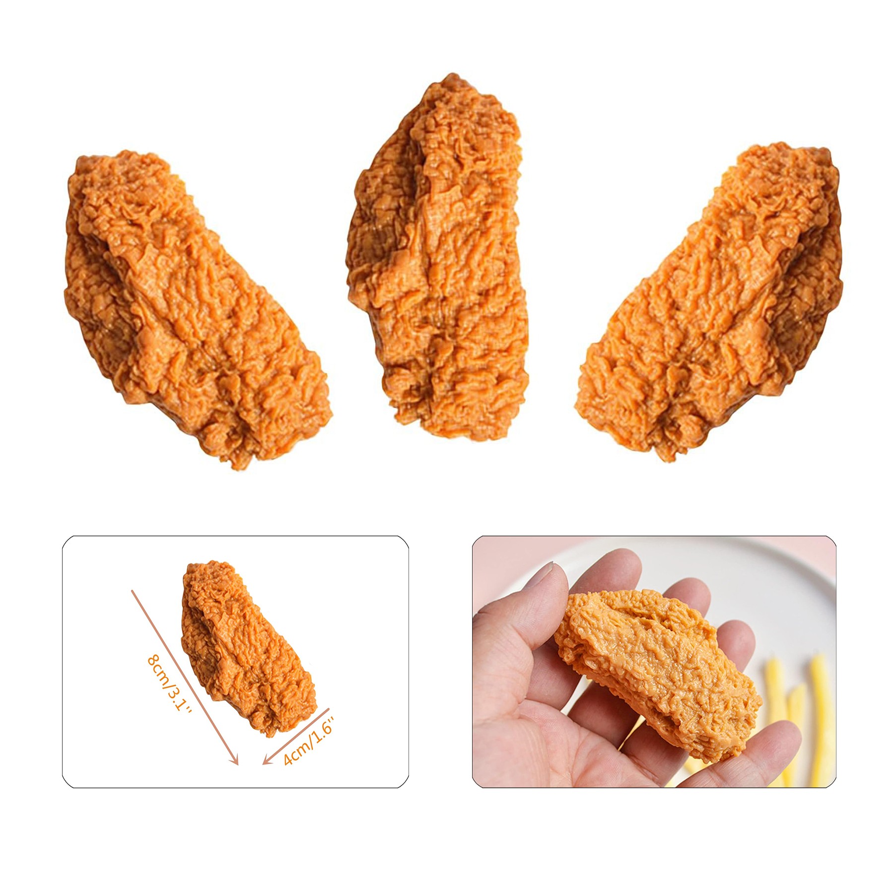 6 Pcs Simulated Chicken Wings 2