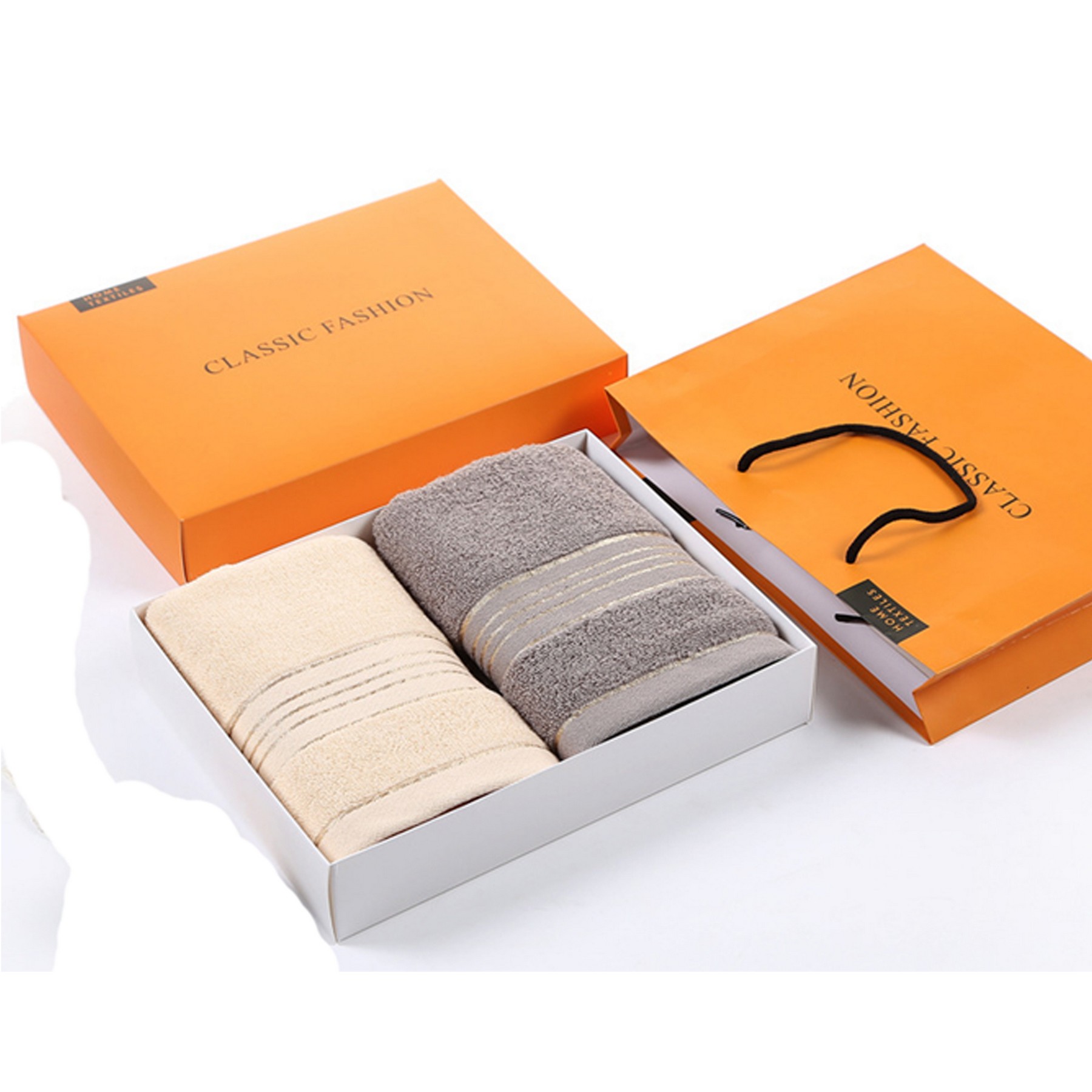 Cotton Towel Double Strip Gift Box 2