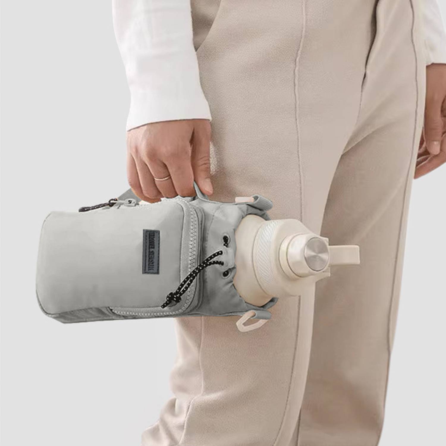 Water Bottle Carrier Pouch w/ Phone Pocket 4