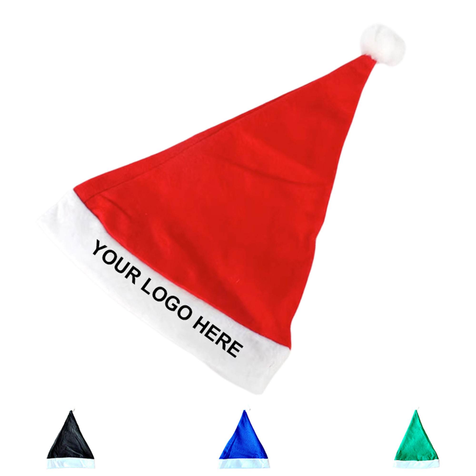 Customizable Multi Color Non-Woven Fabric Santa Hat with Logo 3
