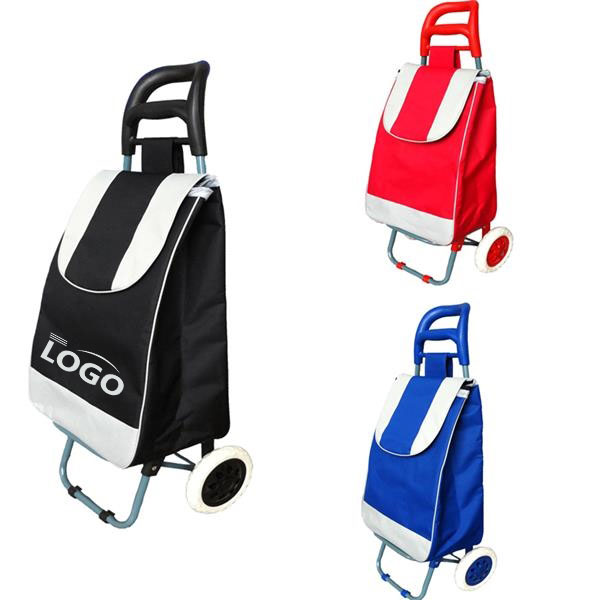 Foldable Shopping Trolley Cart with Wheels 2