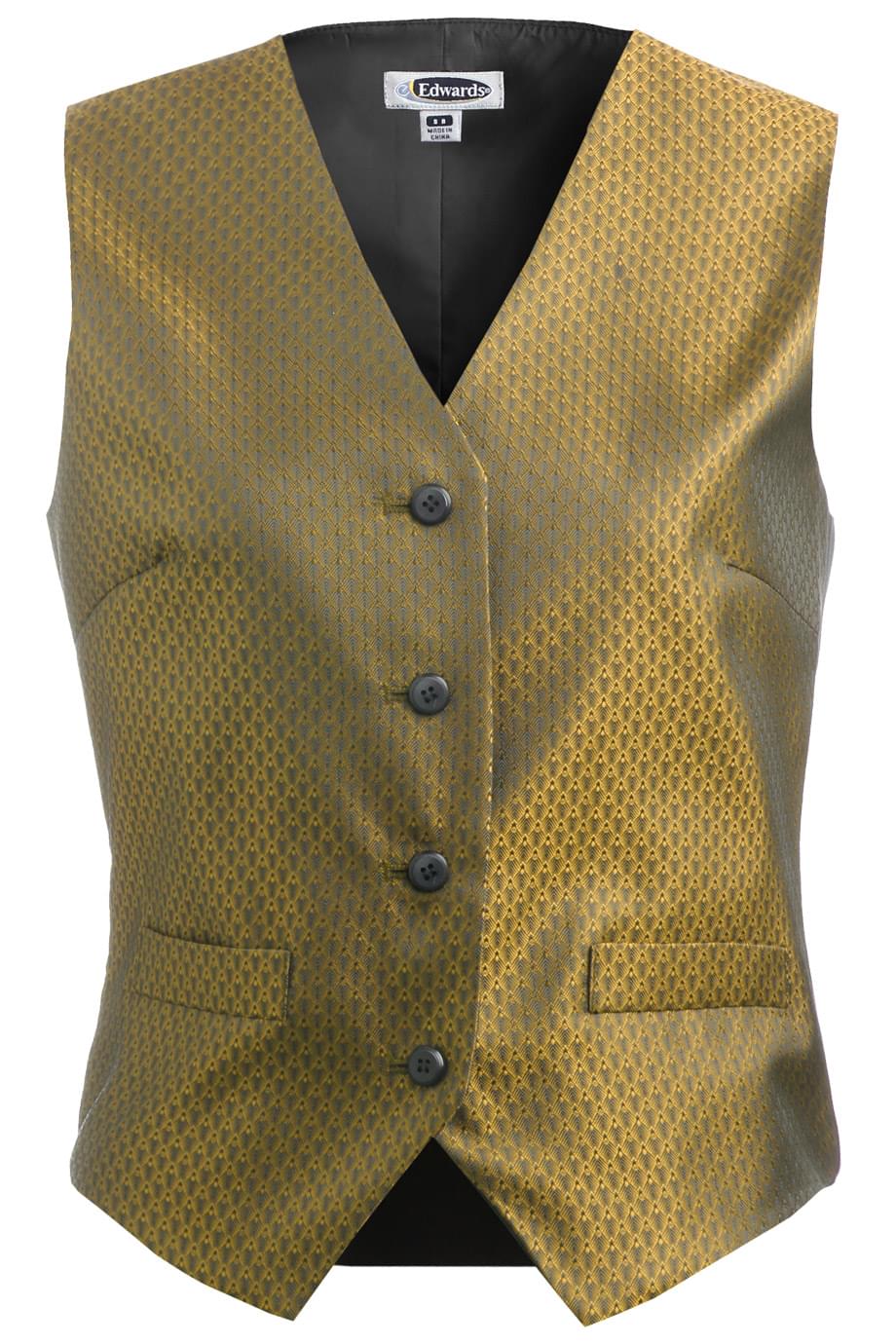 Ladies Diamond Brocade Vest