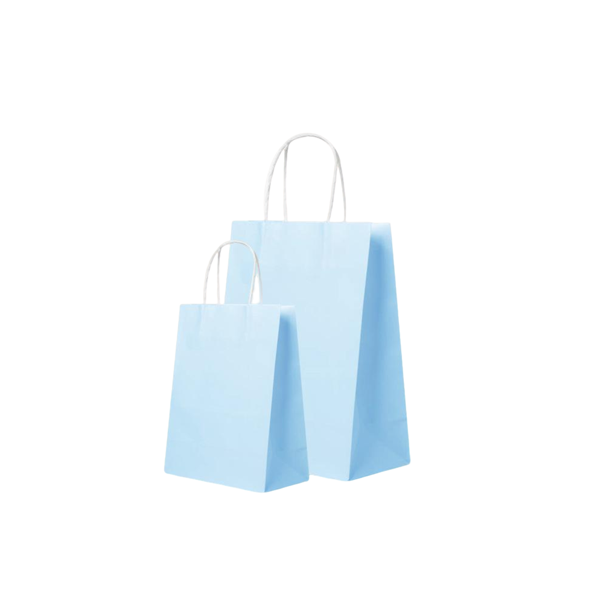 White Kraft Paper Shopper With Twisted Handle 8.3 X 4.4 X 10.7" 4