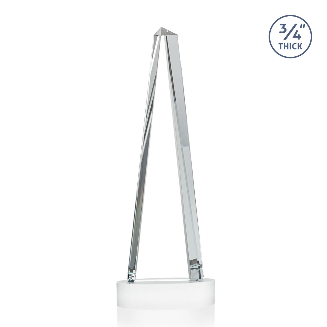 Majestic Tower Award on Alberton Base - White 7