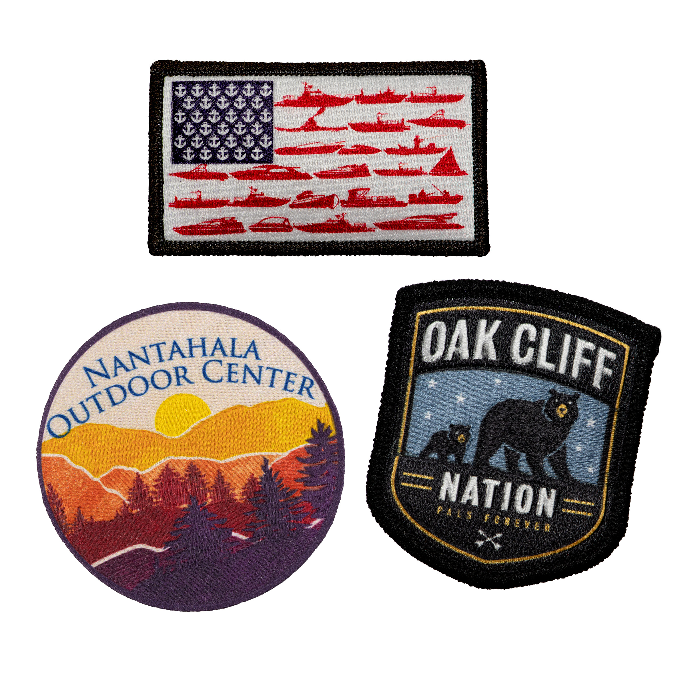 Custom Pin Pointe Embroidered Patch (4-1/2")