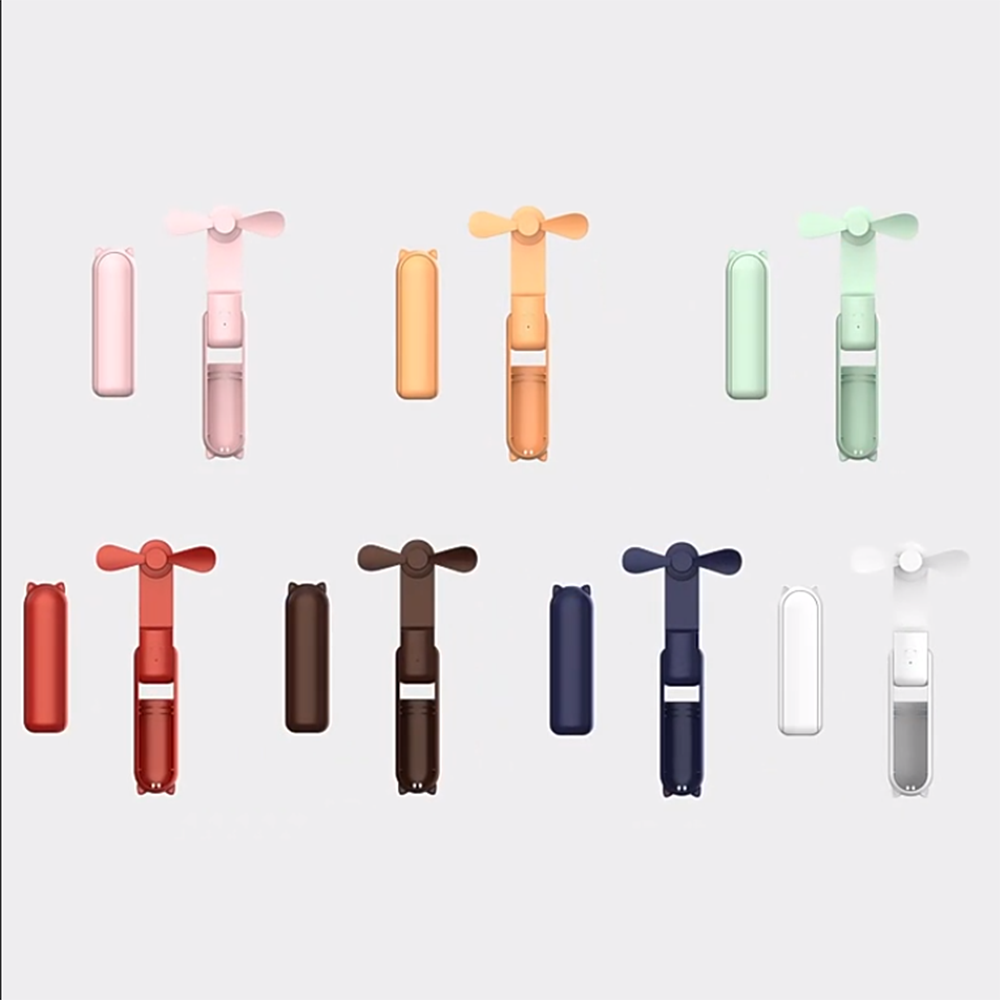 2 in 1 Travel Folding Power Bank Handheld Mini Fan 3
