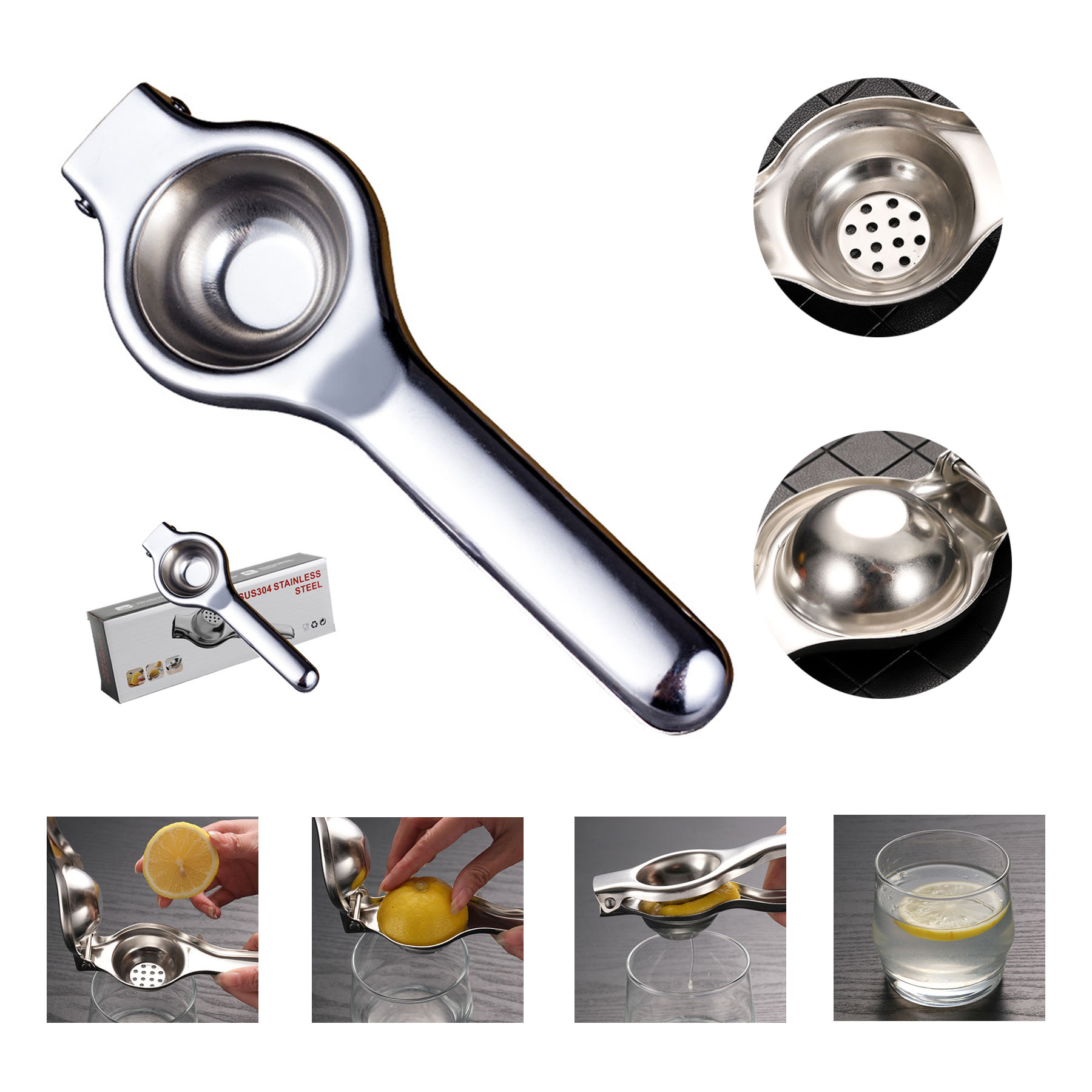 Stainless Steel Lemon Squeezer 1
