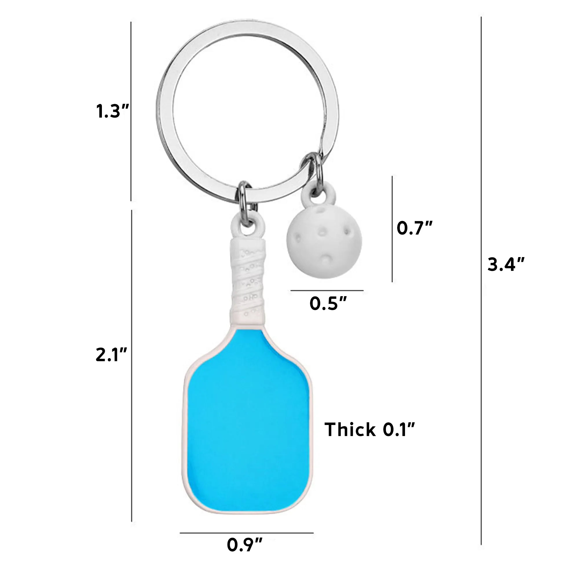 Pickleball Fan Keychain 3