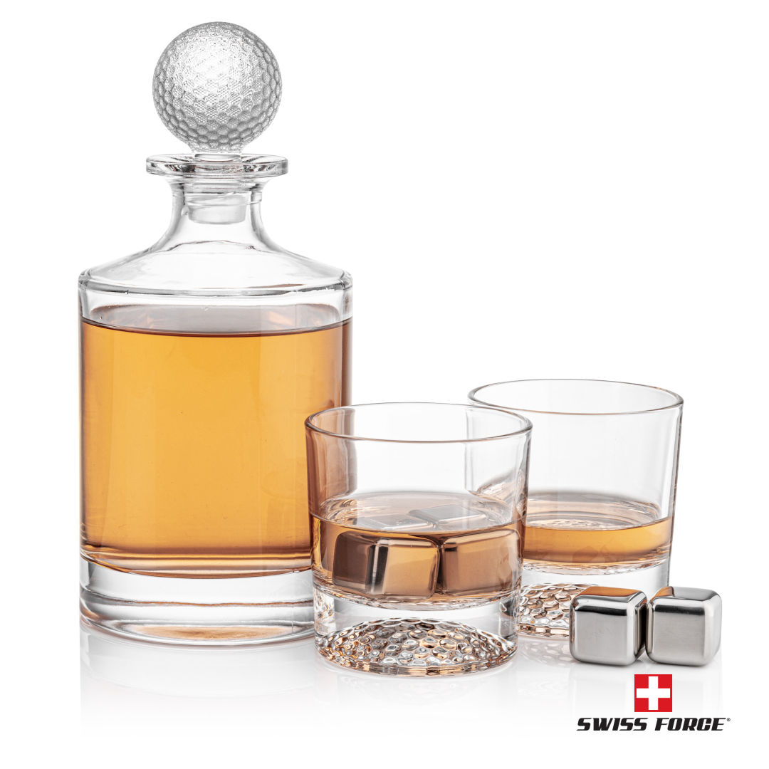 Fairway Decanter Set & Ice Cubes 4