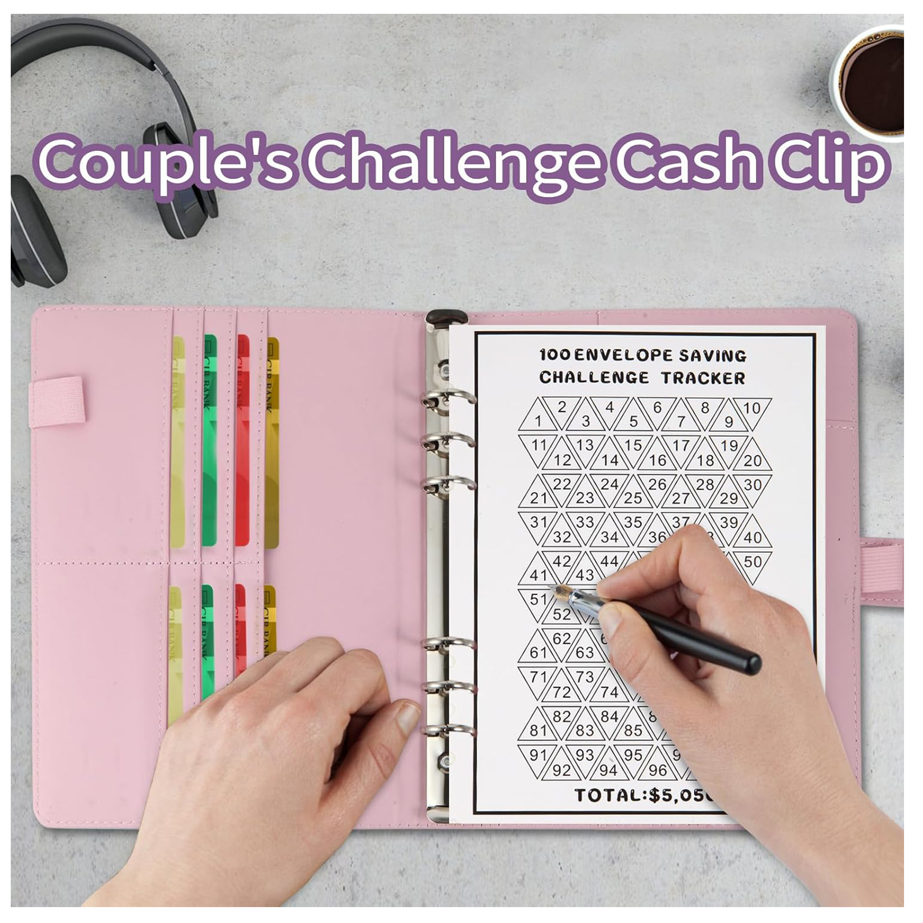 100 Envelope Savings Challenge A5 Cash Budgeting Envelopes 9