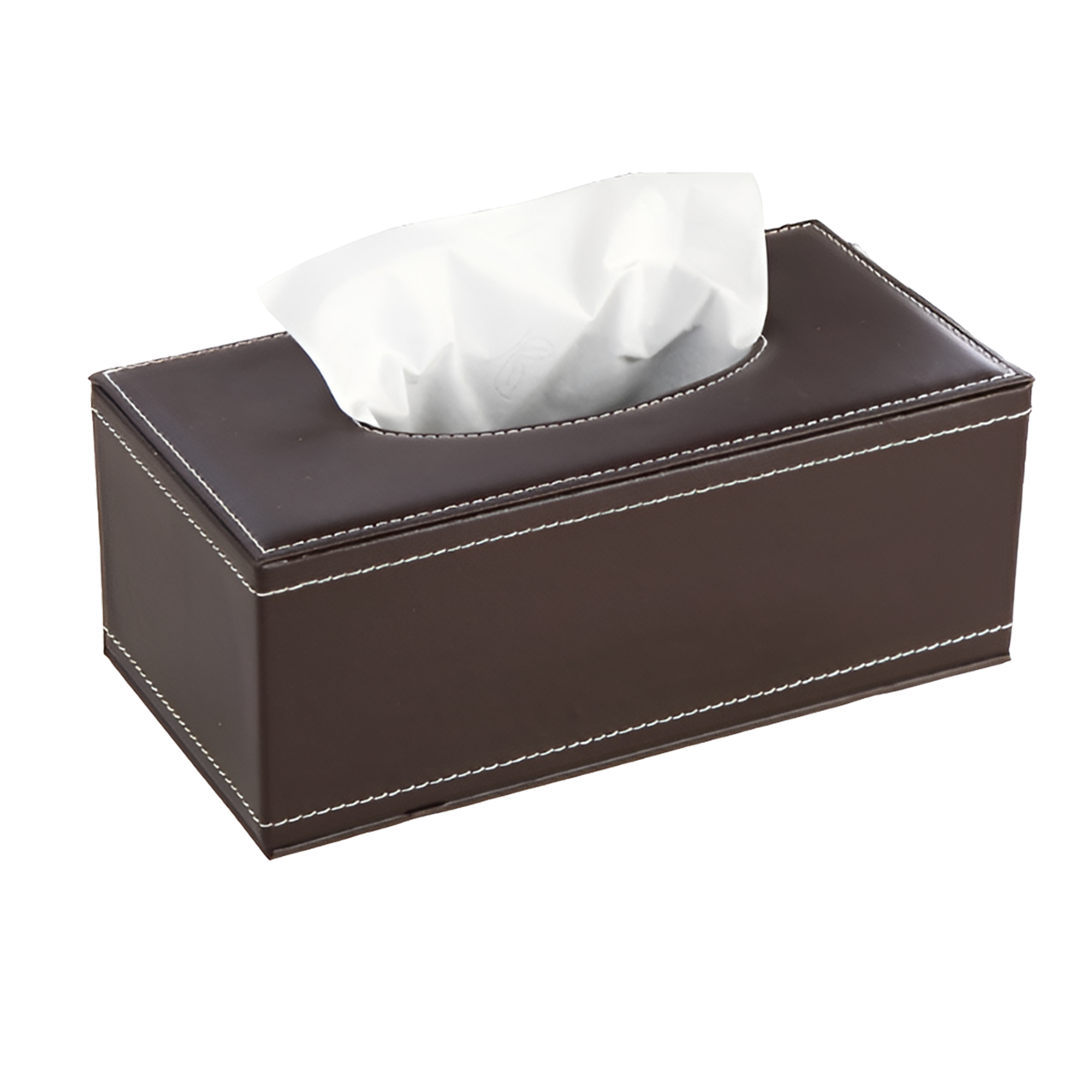 MOQ 50 PCS Stylish PU Leather Tissue Box 3