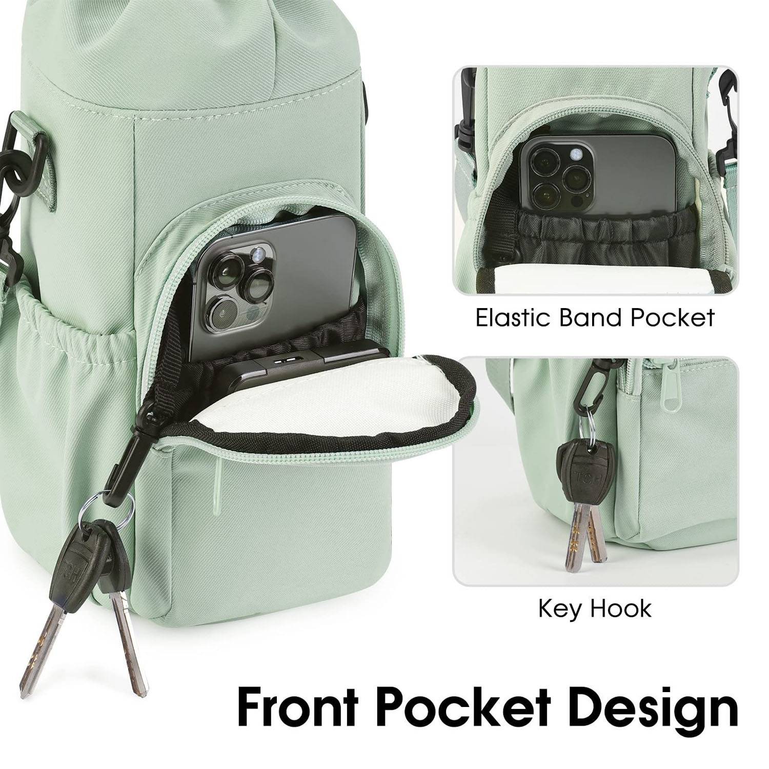 40oz Adjustable Waterproof Insulated Bottle Carrier Bag 7