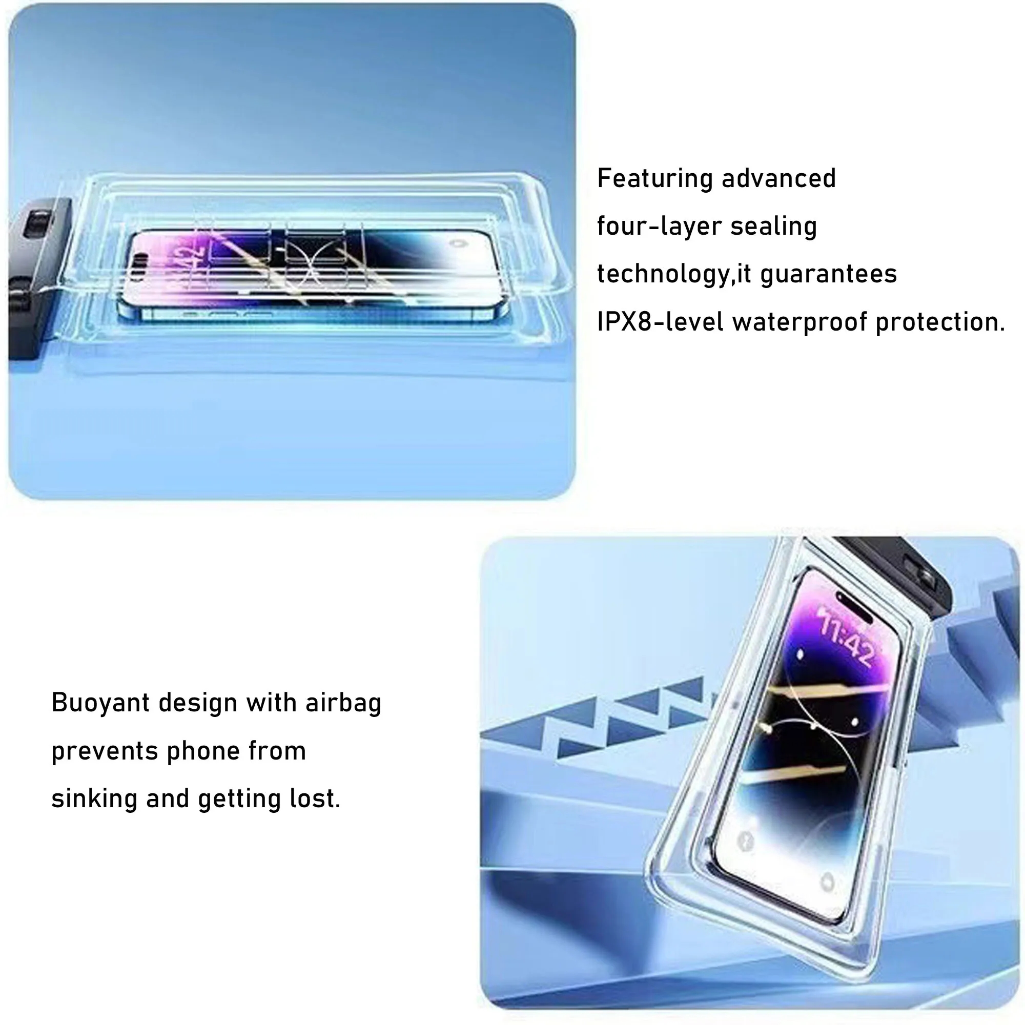 IPX8 Floating Waterproof Phone Pouch 3