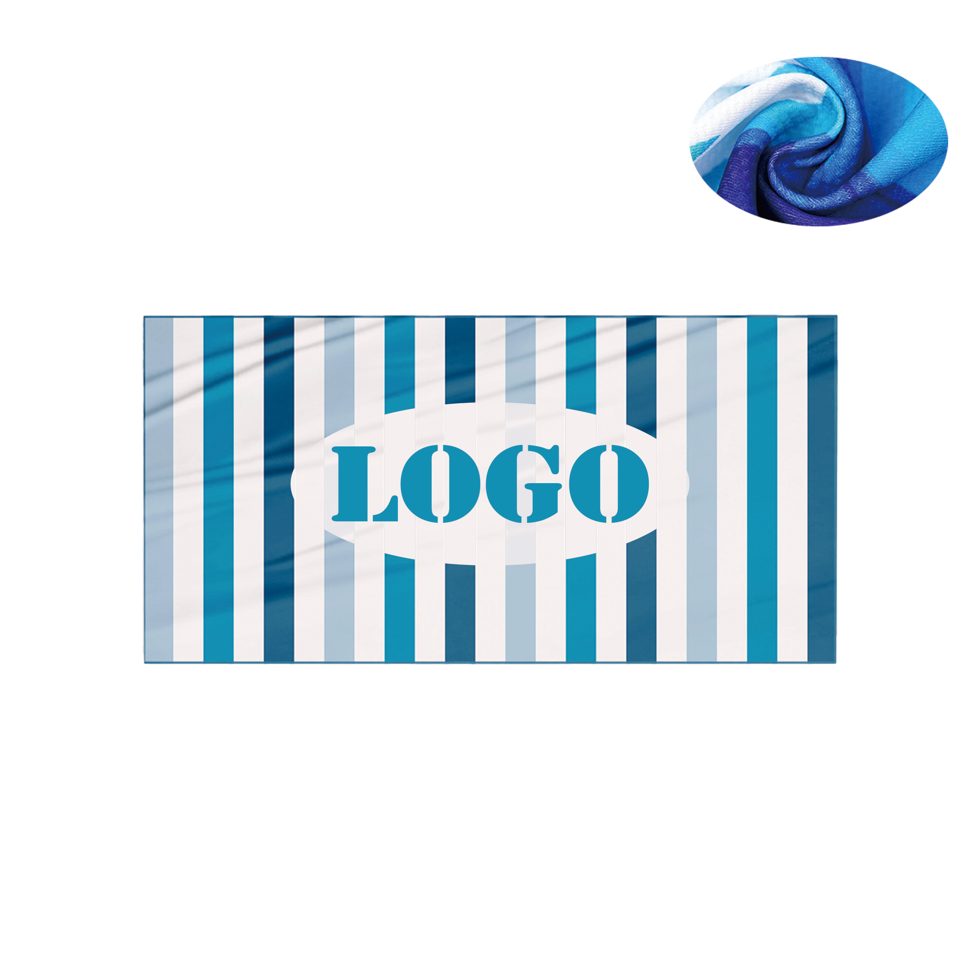59"x28" Full Colors Custom Microfiber Beach Towels 1